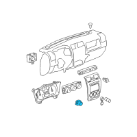 OEM Hummer H3T Switch, Rear Window Wiper & Washer Diagram - 15270031