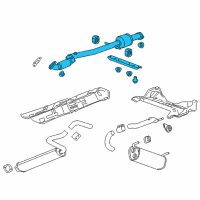 OEM 2012 Chevrolet Cruze Converter & Pipe Diagram - 94529345