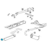 OEM 2012 Chevrolet Cruze Center Muffler Gasket Diagram - 13277713