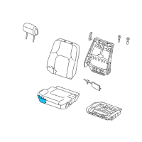 OEM 2009 Nissan Frontier Pad-Front Seat Cushion Diagram - 87361-EA000