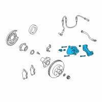 OEM 2004 Infiniti M45 CALIPER Assembly-Rear RH, W/O Pads Or SHIMS Diagram - 44001-AR00B