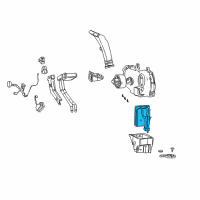 OEM Cadillac Escalade Evaporator, Auxiliary A/C Diagram - 12477713