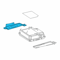 OEM 2021 Lexus LC500h Bracket, Sub-Battery Diagram - 28813-38010