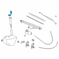 OEM Saturn L100 Cap, Windshield Washer Solvent Container Diagram - 90563740