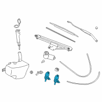 OEM 2000 Saturn LS1 Pump Asm, Windshield Washer Diagram - 90586631