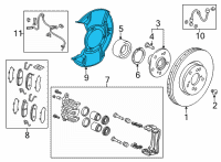 OEM 2021 Acura TLX Splash Guard, Right Front Diagram - 45255-TGV-A00