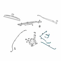 OEM 2009 Hyundai Azera Hose Assembly-Windshield Washer Diagram - 98650-3L000