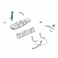 OEM 1998 GMC Savana 1500 Fuel Pump Diagram - 19332103