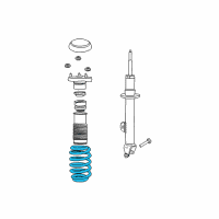 OEM Chrysler Front Coil Spring Diagram - 4895627AB