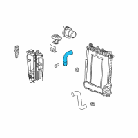 OEM 2006 Dodge Durango Hose-Radiator Inlet Diagram - 52028988AB