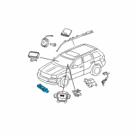 OEM Jeep Sensor-Side AIRBAG Impact Diagram - 4896083AA