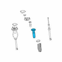 OEM 2005 Lexus LS430 INSULATOR, Rear Coil Spring Diagram - 48257-50020