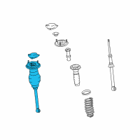 OEM 2005 Lexus LS430 Cylinder Assy, Pneumatic, Rear RH W/Shock Absorber Diagram - 48080-50130