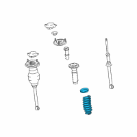 OEM Lexus SC430 Spring, Coil, Rear Diagram - 48231-50200