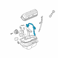 OEM 1996 Oldsmobile 88 Timing Cover Gasket Set Diagram - 12587003