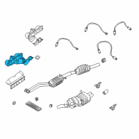 OEM 2000 BMW 328i Exchange. Exhaust Manifold With Catalyst Diagram - 11-62-7-503-673