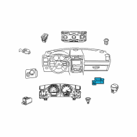 OEM 2009 Dodge Challenger Switch-Instrument Panel Diagram - 68025931AA