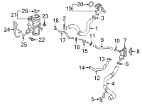 OEM Lexus NX350 Clip, Hose Diagram - 96138-51701