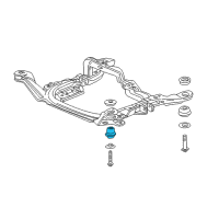 OEM 2002 Buick Rendezvous Insulator Asm-Drivetrain & Front Suspension Frame L Diagram - 15127015