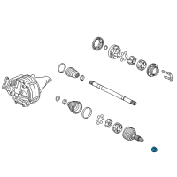 OEM 2009 Saturn Vue Axle Assembly Nut Diagram - 10289657