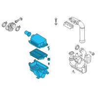 OEM 2013 Hyundai Elantra Coupe Cleaner Assembly-Air Diagram - 28110-3X350