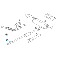 OEM 2011 Nissan Sentra Mounting-Exhaust, Rubber Diagram - 20651-EN200