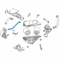 OEM 2016 Cadillac ATS PCV Tube Diagram - 12662046