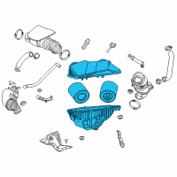 OEM Cadillac Air Cleaner Assembly Diagram - 22935824