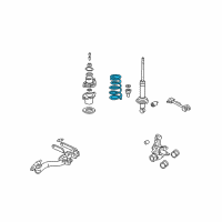 OEM 2004 Honda Civic Spring, Rear Diagram - 52441-S5T-A11