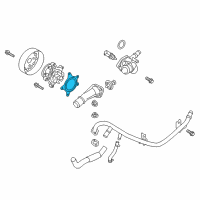 OEM 2015 Hyundai Veloster Gasket-Water Pump Diagram - 25124-2B000