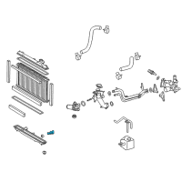 OEM 2018 Toyota 4Runner Radiator Assembly Plug Diagram - 16417-21280