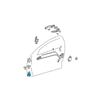 OEM 2003 Lexus IS300 Hinge Assembly, Rear Door Diagram - 68780-02030