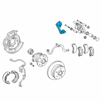 OEM 2010 Toyota Camry Caliper Support Diagram - 47821-06052