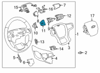 OEM 2020 Chevrolet Silverado 1500 Engagement Switch Diagram - 13547749