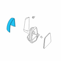 OEM 2020 Ford Transit Connect Mirror Cover Diagram - DT1Z-17D743-DA