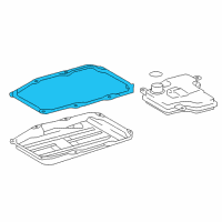 OEM Lexus Transmission Oil Pan Gasket Diagram - 35168-11010