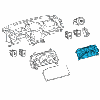 OEM 2017 Toyota Camry Dash Control Unit Diagram - 55900-06320