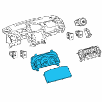 OEM 2017 Toyota Camry Instrument Cluster Diagram - 838000X790