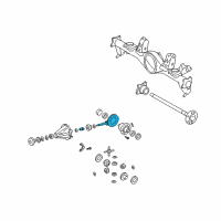 OEM Toyota Tacoma Pinion Assembly Diagram - 41201-80453