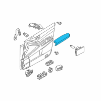 OEM 2009 Nissan Murano Front Door Armrest Right Diagram - 80940-1AA1B