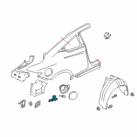 OEM 2018 Infiniti Q60 Actuator Assy-Fuel Lid Opener Diagram - 78850-5CA0A