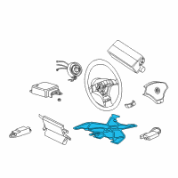 OEM 1996 BMW Z3 Sensor Mat Co-Driver'S Seat Identif. Diagram - 52-10-8-398-818