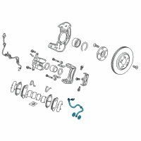 OEM 2015 Acura RLX Set, Front Brake Hose Diagram - 01464-TY2-A02