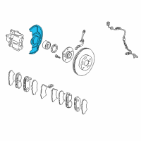 OEM Honda CR-V Plate, Parking Brake Back Diagram - 43110-S9A-003