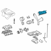 OEM 2001 Lexus GS430 Cover Sub-Assy, Cylinder Head Diagram - 11202-50060