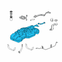 OEM 2011 Honda Element Tank, Fuel Diagram - 17500-SCV-A31