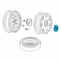OEM 1998 Cadillac Eldorado Center Cap Diagram - 3542617
