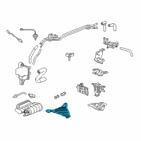 OEM 2019 Honda CR-V Baffle, Canister Heat Diagram - 17318-TLA-A01