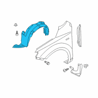 OEM 2012 Kia Forte Koup Guard Assembly-Front Wheel Diagram - 868111M301