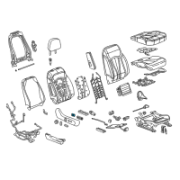 OEM Buick Envision Lumbar Switch Diagram - 23175801